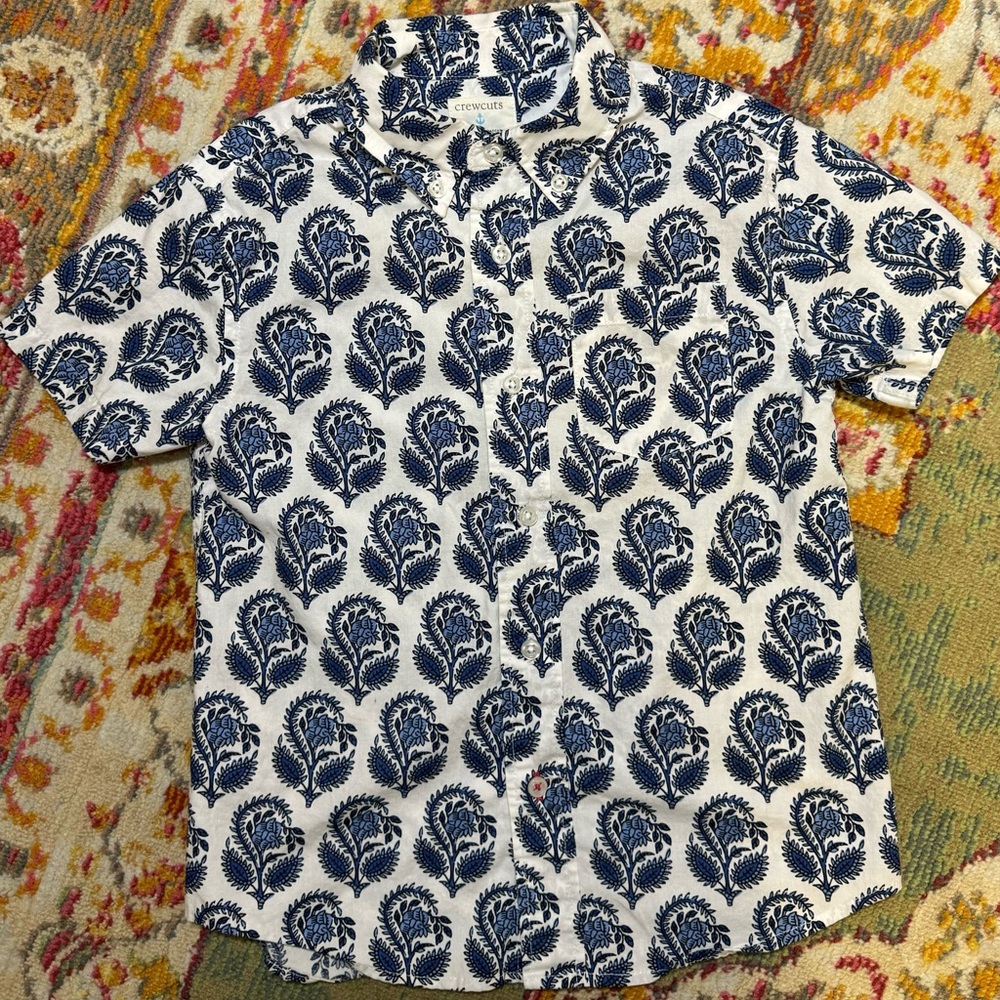 Youth J.Crew Floral Button Down Shirt